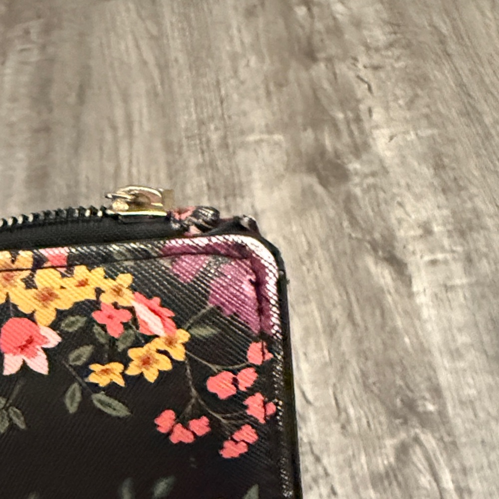 Apt. 9 Black and Pink Floral Shoulder Bag and Wallet - Picture 15 of 16